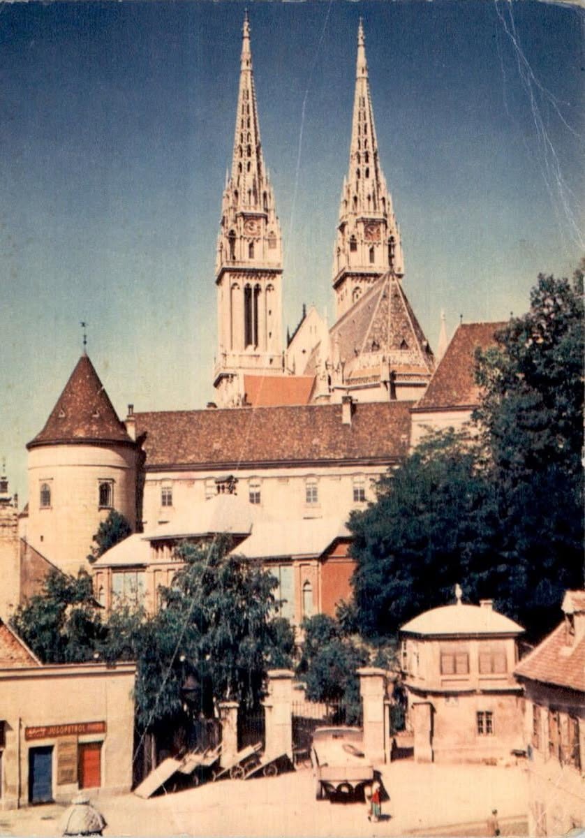 Katedrala 1950-ih godina, pogled iz Branjugove